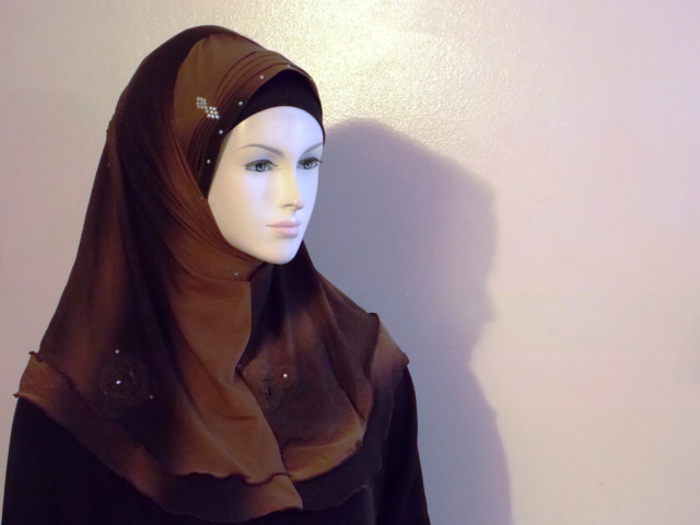 Beaded Stylish 1 piece Hijab  2